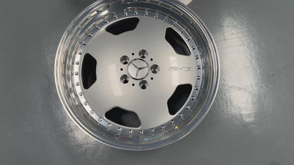 New 19x8.5 ET18 19x9.5 ET20 Overdrive Forged AMG AERO CLASSIC Mercedes 5x112 Silver rim (4 wheels)