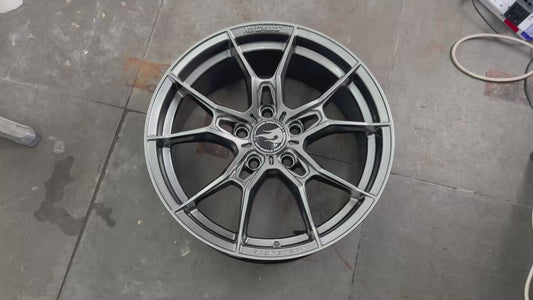 New 17X7.5 ET40 Hotwheels HW02 Rim (4 wheel) Hyper Black 5X114.3