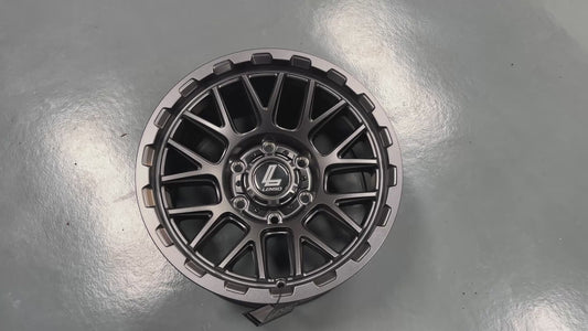 New 16X8.5 ET0 Lenso Cezar Rim (4 wheel) Gunmetal 6X139.7