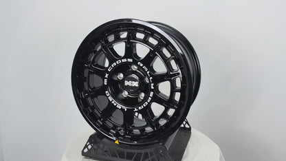 New 16X8 ET35 Lenso Ebola Rim (4 wheel) Gloss Black 5X114.3