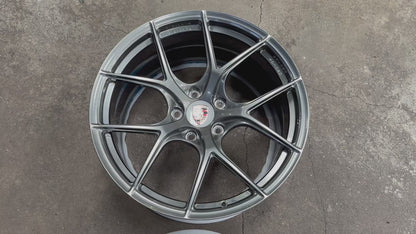 New 20x8.5 ET48 20x10.5 ET43 Overdrive Forged BF01 (4 wheel) 5x130 Diamond Black