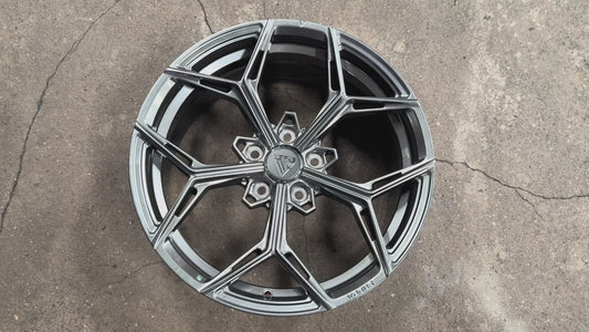 New 18x8.5 ET40 Vogue Wheel F12 Rim (4 wheel) Hyper Dark 5x114.3