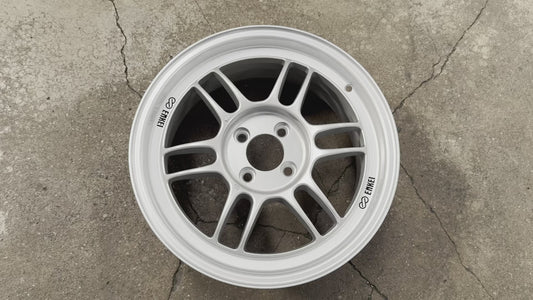 New 16x7 ET43 Enkei Racing RPF1 Rim (4 wheel) Silver 4x100