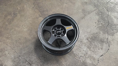 New 15X7 ET35 XOX Spoon Rim (4 wheel) Gunmetal 4X100