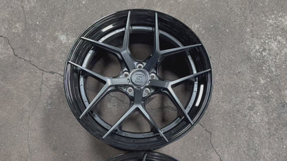 New 20x8.5 ET30 20x10 ET40 G Forged GF01 (4 wheel) 5x114.3 Matt Black