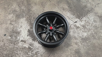 New 15x8 ET-5 CLS Watanabe Rim (4 wheel) Black 5x114.3