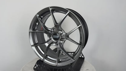 New 16X7 ET38 H2O BBS FIR Rim (4 wheel) Hyper Black 4X100