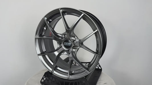 New 16X7 ET38 BBS FIR Rim (4 wheel) Hyper Black 4X100