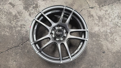 New 16X7 ET40 Enkei Tuning SC24 Rim (4 wheel) Matte Gun Metal 4X100