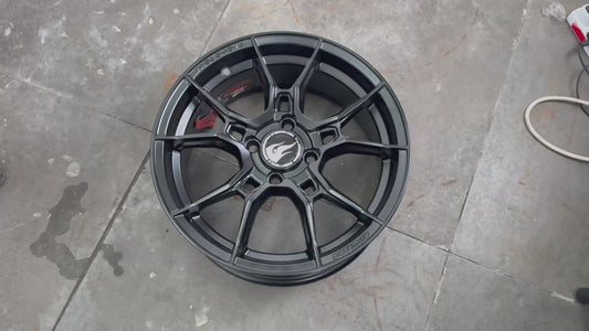 New 15X6.5 ET40 Hotwheels HW02 Rim (4 wheel) Matt Black 4X100