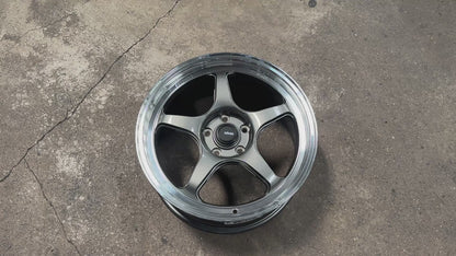New 18x8.5 ET43 Konig Hyperspec Rim (4 wheel) Gunmetal Polished Lips 5x114.3