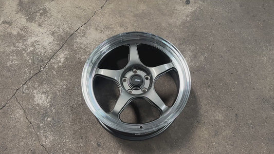 New 18x8.5 ET43 Konig Hyperspec Rim (4 wheel) Gunmetal Polished Lips 5x114.3