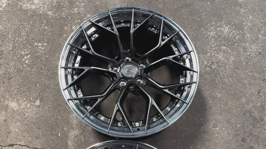 New 20x8.5 ET33 20x10 ET40 G Forged GF09 (4 wheel) 5x120 Matte Black