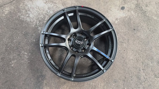 New 16X7 ET40 Enkei SC24 Rim (4 wheel) Black 4X100
