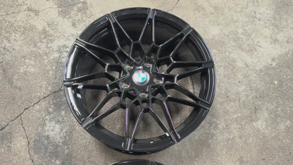 New 18X8J ET32 18X9J ET37 BMW Style 826M (4 wheels) Gloss Black 5X120