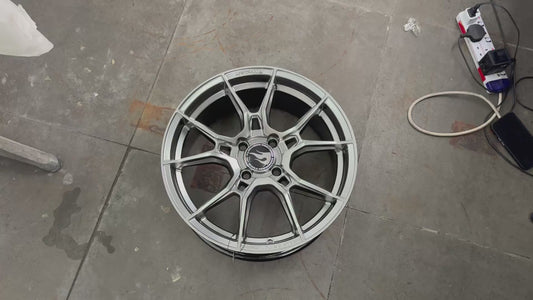 New 16X7 ET40 Hotwheels HW02 Rim (4 wheel) Hyper Black 4X100