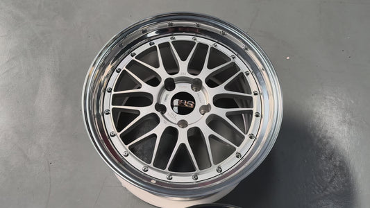 New 19x8.5 19x12 Overdrive LM Classic Forged (4 wheels) Porsche Carrera 5x130 Silver