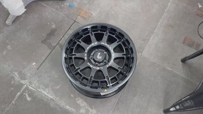 New 17X7.5 ET40 Lenso MX Ebola Rim (4 wheel) Matt Black 5X100