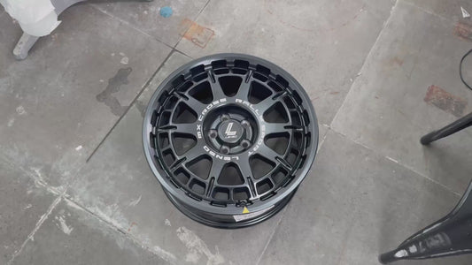 New 17X7.5 ET40 Lenso MX Ebola Rim (4 wheel) Matt Black 5X100