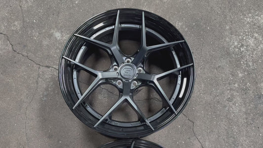 New 20x8.5 ET30 20x10 ET40 G Forged GF01 (4 wheel) 5x112 Matt Black