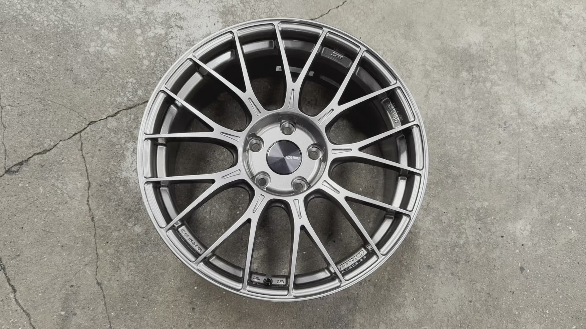 New 18x8.5 ET45 ENKEI Racing PFM1 Japan Rim (4 wheel) Dark Silver