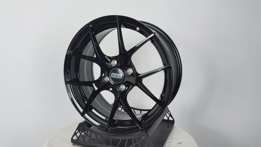 New 16X7 ET38 H2O BBS FIR Rim (4 wheel) Gloss Black 4X100