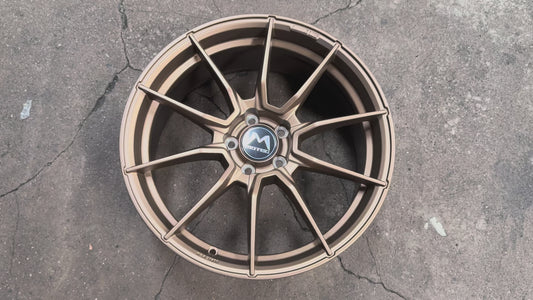 New 19x8.5 ET38 Motec MCR2 Rim (4 wheel) Bronze 5x112