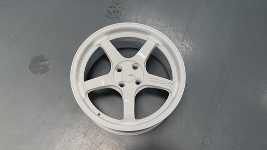 NEW 17X7.5 ET40 AOW GT Flow Formed Rim Racing White 4X100