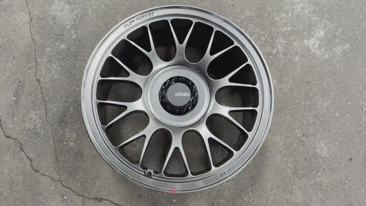New 17X8 ET40 Konig MRK1 Rim (4 wheel) Gloss Gunmetal 5X114.3