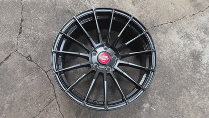 New 18X8.5 ET35 Lenso Project D Rim (4 wheel) Satin Black 5X112