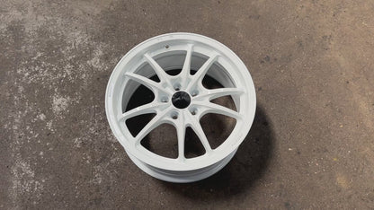 NEW 18X8.5 ET35 AOW MF10 Flow Formed Rim (4 Wheels) White 5X112