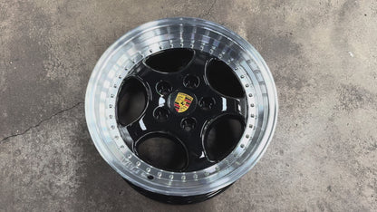 New 18x8 ET50 18x9.5 ET50 Porsche Carrera 997 Classic rim (4 wheels) Black 5x130