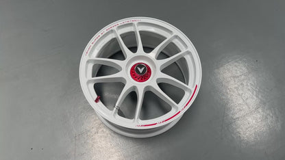 NEW 18x8.5 ET35 Lenso VNK (4 wheel) 5X114.3 White