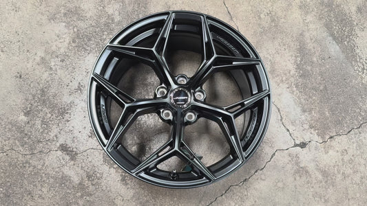 New 18x8.5 ET35 Lenso Blaze Rim (4 wheel) Satin Black 5x114.3