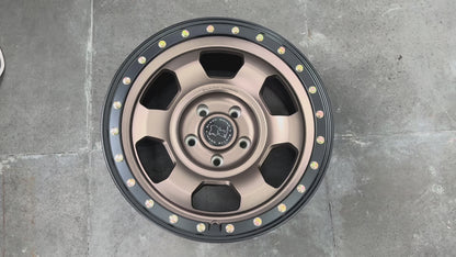 New 17X8.5 ET-10 Black Rhino Trooper Rim (5 wheel) Matt Bronze 5X127