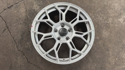 New 17x7.5 ET40 Advanti Asphalt Rim (4 wheel) Gloss Silver 5x114.3