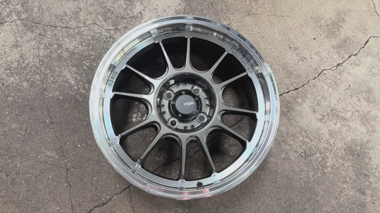 New 16X7.5 ET38 Konig Hypergram Rim (4 wheel) Gloss Black Polished Lip 4X100