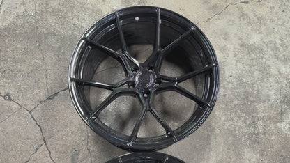 New 20x10 ET25 20x11 ET10 Stance SF07 Nissan (4 wheel) 5x114.3 Gloss Black