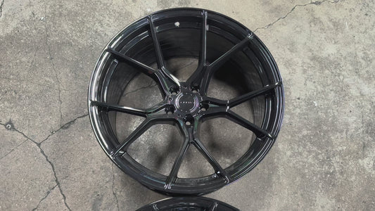New 20x10 ET25 20x11 ET10 Stance SF07 Nissan (4 wheel) 5x114.3 Gloss Black