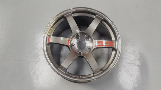 New 18x9.5 ET38 Rays TE37 SAGA SL (4 wheel) 5x120 Press Graphite