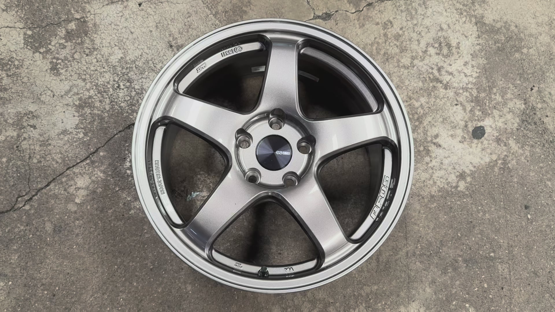 New 17x8 ET35 Enkei Racing PF05 Japan Rim (4 wheel) Dark Silver
