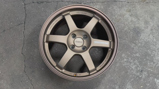 New 16X7 ET40 AOW Flow Formed TE37 Rim (4 wheel) Matt Bronze (WE) 4X100