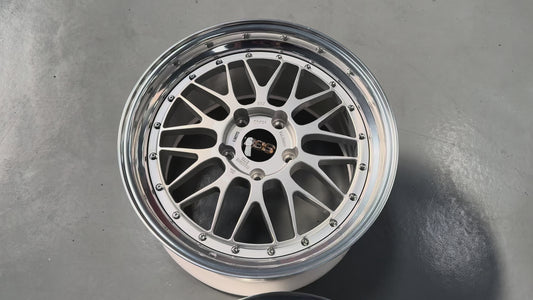 New 19x8.5 19x11 Overdrive LM Classic Forged (4 wheels) Porsche Carrera 5x130 Silver