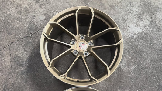 New 20x8.5 ET48 20x10.5 ET43 Overdrive Forged GT4 Porsche (4 wheel) 5x130 Bronze