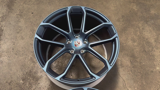 New 22x10 ET48 22x11.5 ET61 Overdrive Forged Porsche Cayenne GTS Matte BLUE 5x130 (4 wheels)