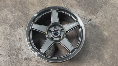 New 18x8 ET42 Hotwheels HW01 Flow Formed Rim Racing Graphite 5x114.3