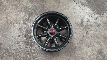 New 15x8 ET-5 CLS Watanabe Rim (4 wheel) Black 4x114.3