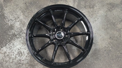 New 18x8.5 ET35 Hotwheels HW03 Flow Formed Rim Racing Black 5x114.3