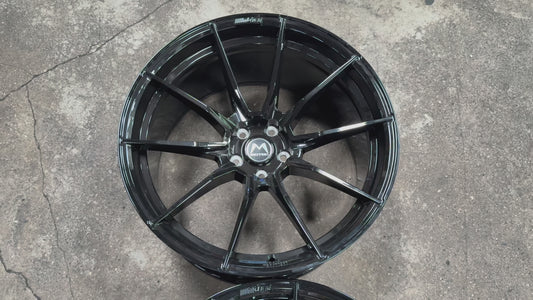 New 20x10 ET12 20x11 ET15 Motec MCR2 (4 wheel) 5x112 Black