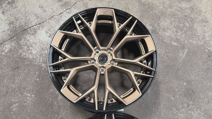 New 20x8.5 ET30 20x10 ET40 G Forged GF11 (4 wheel) 5x112 Black Bronze